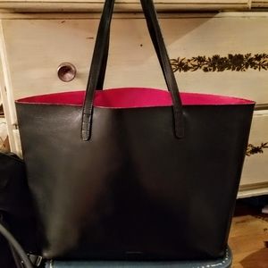 Mansur Gavriel The Large Tote in Black/Flamma